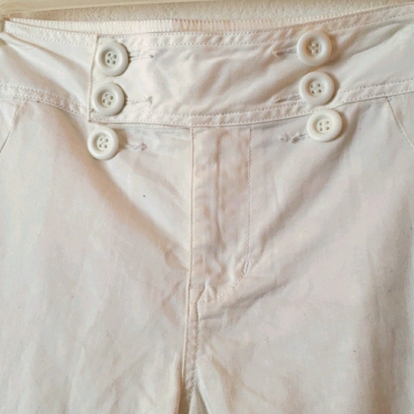 Gitano White Cotton/Spandex Capri Pants Size 12 - Picture 3 of 6